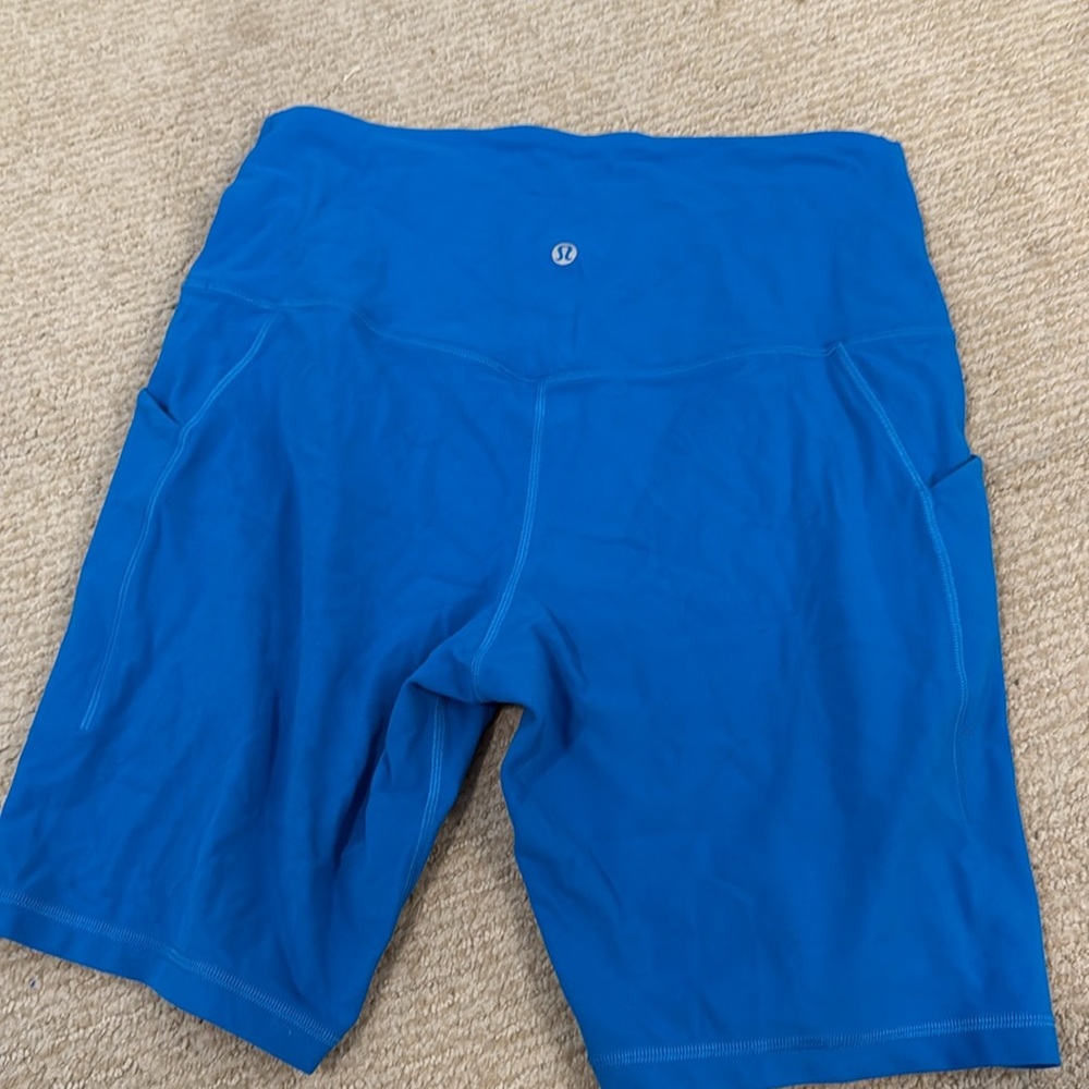 Lululemon Align High-Rise Short with Pockets 8” sz 12 Poolside Blue - Picture 4 of 4